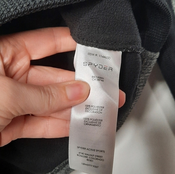 Spyder Gray Zip Jacket M - Picture 6 of 7